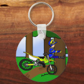 Dirt Bike Tree Hugger Sleutelhanger (Voorkant)