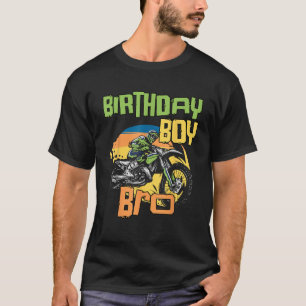 Dirt Bike Verjaardag Broer Party Motorcross MX Bir T-shirt