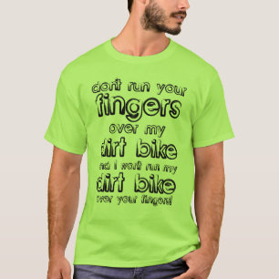 Dirt Bike Vingers Motocross Grappig T-shirt