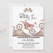 Dirt Bike Young Wild et invitation à trois ans (Devant)