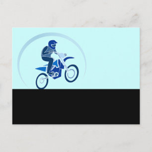 Dirt Biker Vector Biking Briefkaart