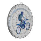 Dirt Biker Vector Biking Dartbord (Voorkant Links)