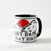 Dirt Dames Jouer Dirty Mug - Rockhound, géologue (Devant droit)