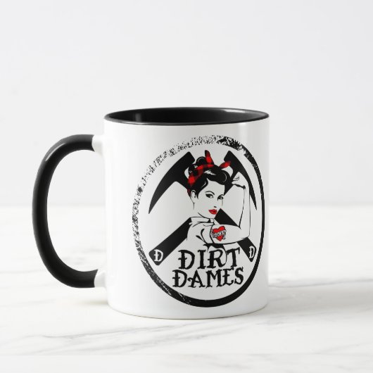 Dirt Dames : Rockhound, géologue, Fossil Mug (Gauche)