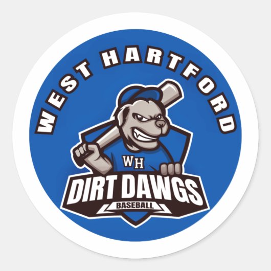 Dirt Dawg Round Sticker (Voorkant)