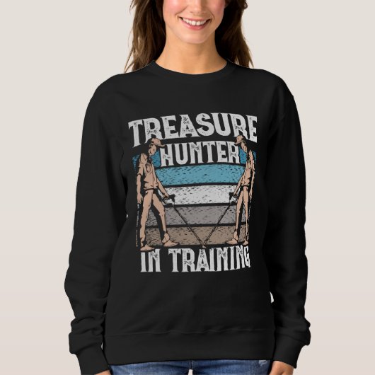 Dirt Fishing Treasure Hunter in Training Metal Det Trui (Voorkant)