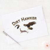 Dirt Hawker Ovale Sticker (Envelop)
