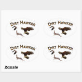 Dirt Hawker Ovale Sticker (Vel)