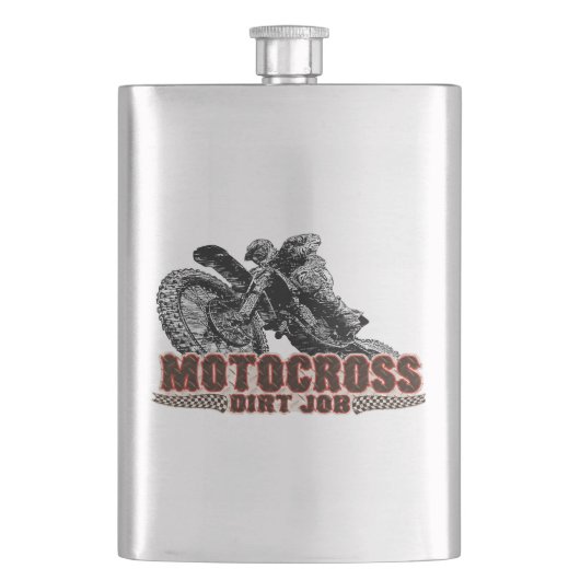Dirt Motocross Heupfles (Voorkant)