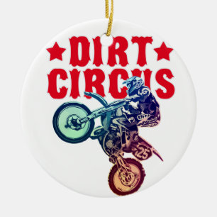 Dirt Motocross Keramisch Ornament