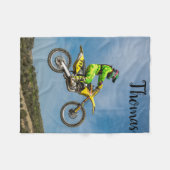 Dirt Motorcycle Bike Motocross-racisme, gepersonal Fleece Deken (Voorkant (Horizontaal))