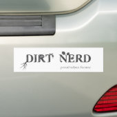 Dirt Nerd - Proud Urban Farmer Bumpersticker (Op auto)