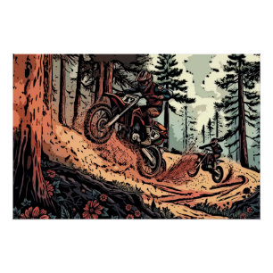 Dirt opgraven - Dirtbike Racers Perfect Poster