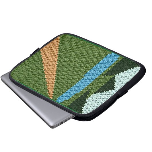 Dirt Road Artisan gehaakte print elektronica tas (Voorkant onderkant)