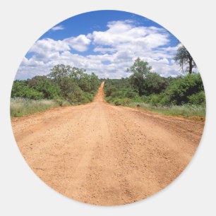 Dirt Road, Kruger National Park, Mpumalanga Ronde Sticker