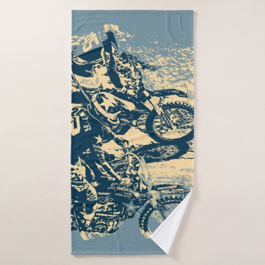 Dirt Track - Motorcross Racing Bad Handdoek (Badhanddoek)