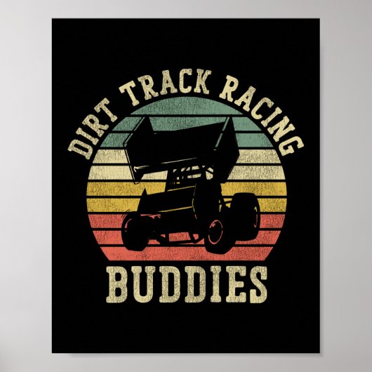 Dirt Track Racing Dirt Track Racing Buddies Sprint Poster (Voorkant)