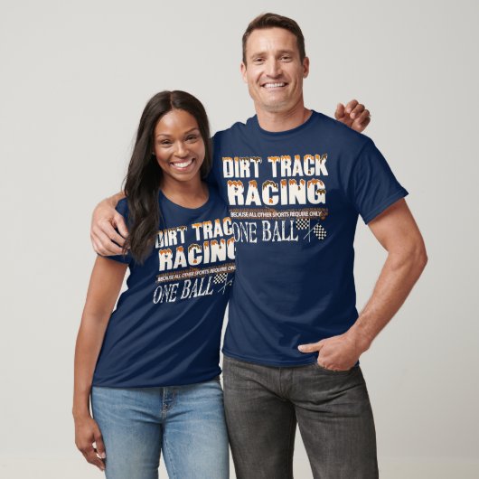 Dirt Track Racing Flag Funny Mud Design T-shirt (Unisex)