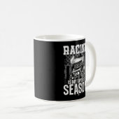 Dirt Track Racing Racing Is My Favorite Season Koffiemok (Voorkant rechts)