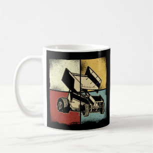 Dirt Track Racing Retro Sprint Car Sprint Koffiemok