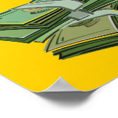 Dirt Vélo Aussi Rapide Que L'Argent Drôle Poster M (Coin)