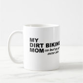 Dirt Vélo Maman Drôle Mug (Gauche)