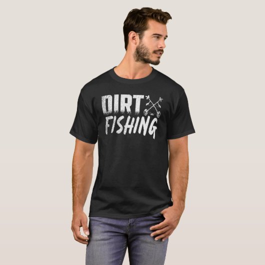 Dirt Vist Sondler Sondels Metal Detector T-shirt (Voorkant volledig)