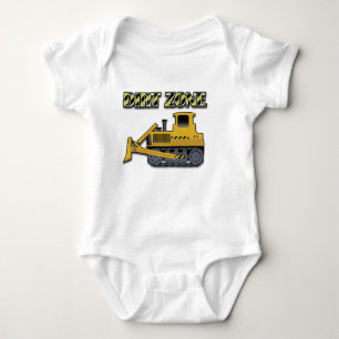 Dirt Zone (Bulldozer) - Baby Jersey Romper
