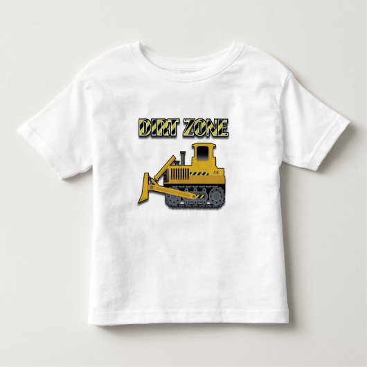 Dirt Zone (Bulldozer) - Toddler Fine Jersey T-Shir Kinder Shirts (Voorkant)