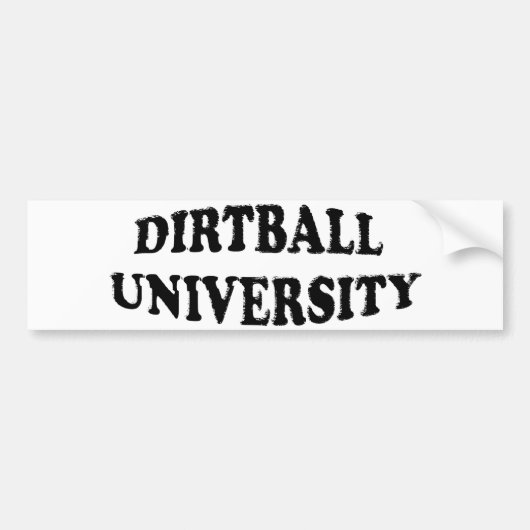 Dirtball University bumper sticker (Voorkant)