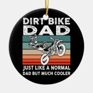 Dirtbike Motocross Dirt bike dad MX Keramisch Ornament