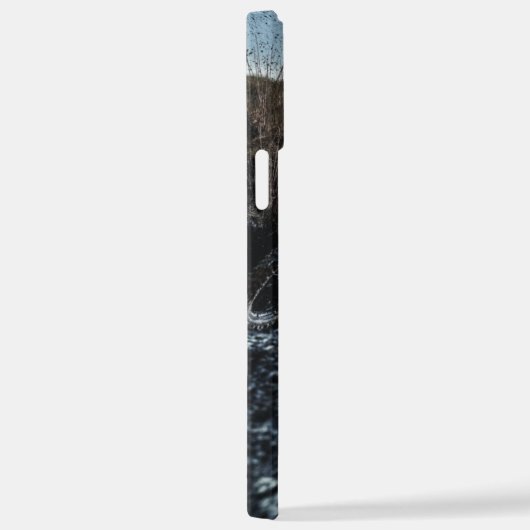 Dirte fietserrider gooit kussen iPhone hoesje (Rechterkant)