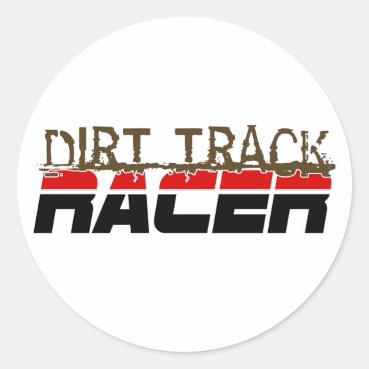DirtRacer1 Ronde Sticker (Voorkant)