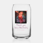 Dirty 30 Anniversaire ajouter nom rose ajouter dat (Verso)
