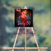 Dirty 30 Anniversaire ajouter nom rose ajouter dat (Neutre)