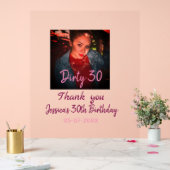 Dirty 30 Anniversaire ajouter nom rose ajouter dat (Mariage)