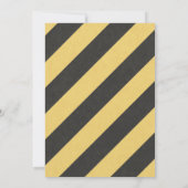 Dirty 3e année Construction Invitation d'anniversa (Dos)