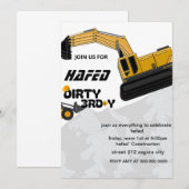 Dirty 3e année Troisième anniversaire Invitation (Devant / Derrière)