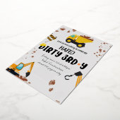 Dirty 3rd-Y derde verjaardag uitnodiging (Gedraaid)