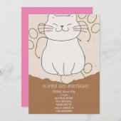 Dirty 3rd-Y derde verjaardag uitnodiging (Voorkant / Achterkant)