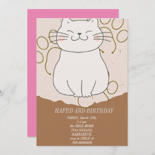 Dirty 3rd-Y derde verjaardag uitnodiging