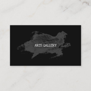Dirty Black Grunge Brusced Textured Art Visitekaartje