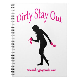 Dirty Blijf uit notebook Notitieboek