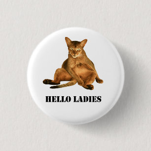 Dirty cat pinback-knop ronde button 3,2 cm