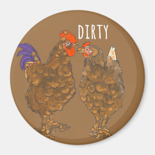 Dirty Chickens Dishwaser Magnets Magneet