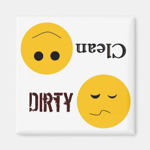 Dirty Clean Dish Washer Magnet Magneet