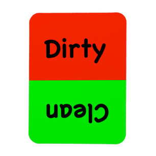 Dirty/Clean Dishwas Magnet Magneet