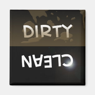 Dirty/Clean Dishwas Magnet Magneet