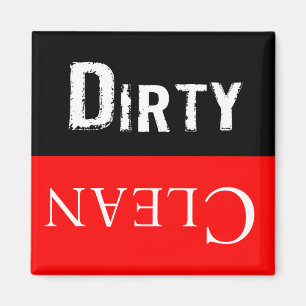Dirty Clean Dishwaser Magnet Magneet