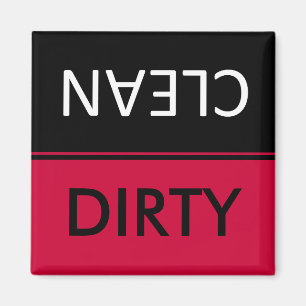 Dirty clean Dishwaser Magnets Magneet